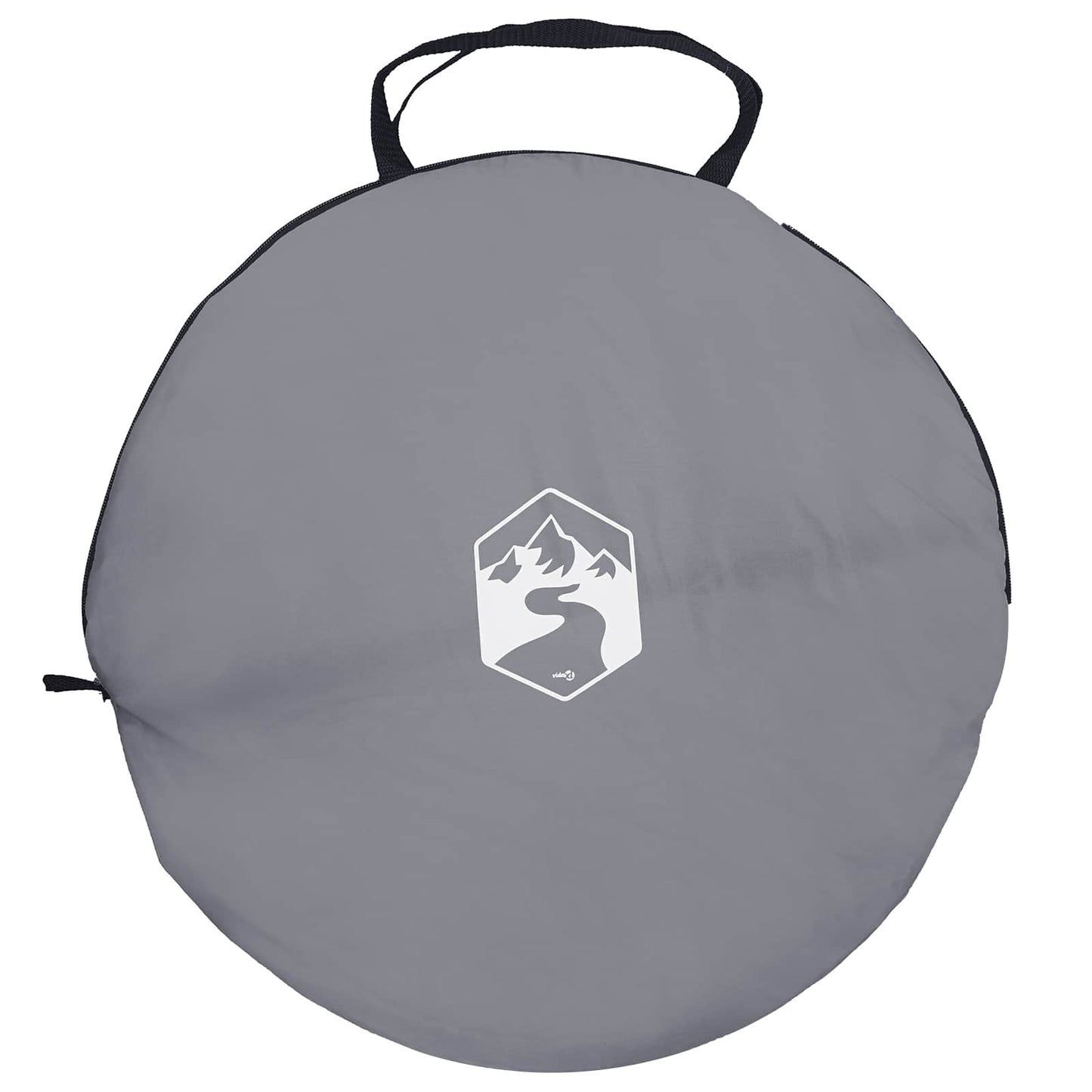 Pop-up Toilet Tent met Hangende Touw Grijs en Oranje is nu te koop bij PeponiXL, paradijselijk wonen!