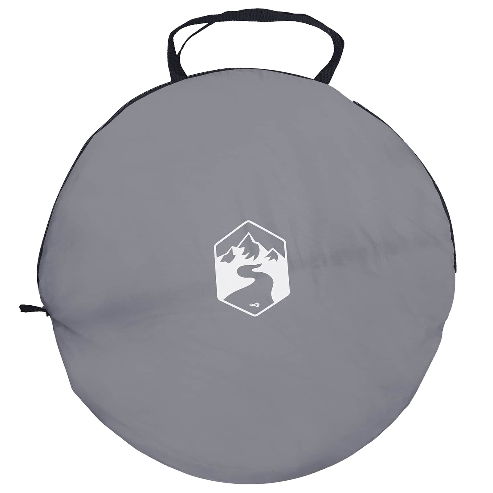 Pop-up Toilet Tent met Hangende Touw Grijs en Oranje is nu te koop bij PeponiXL, paradijselijk wonen!