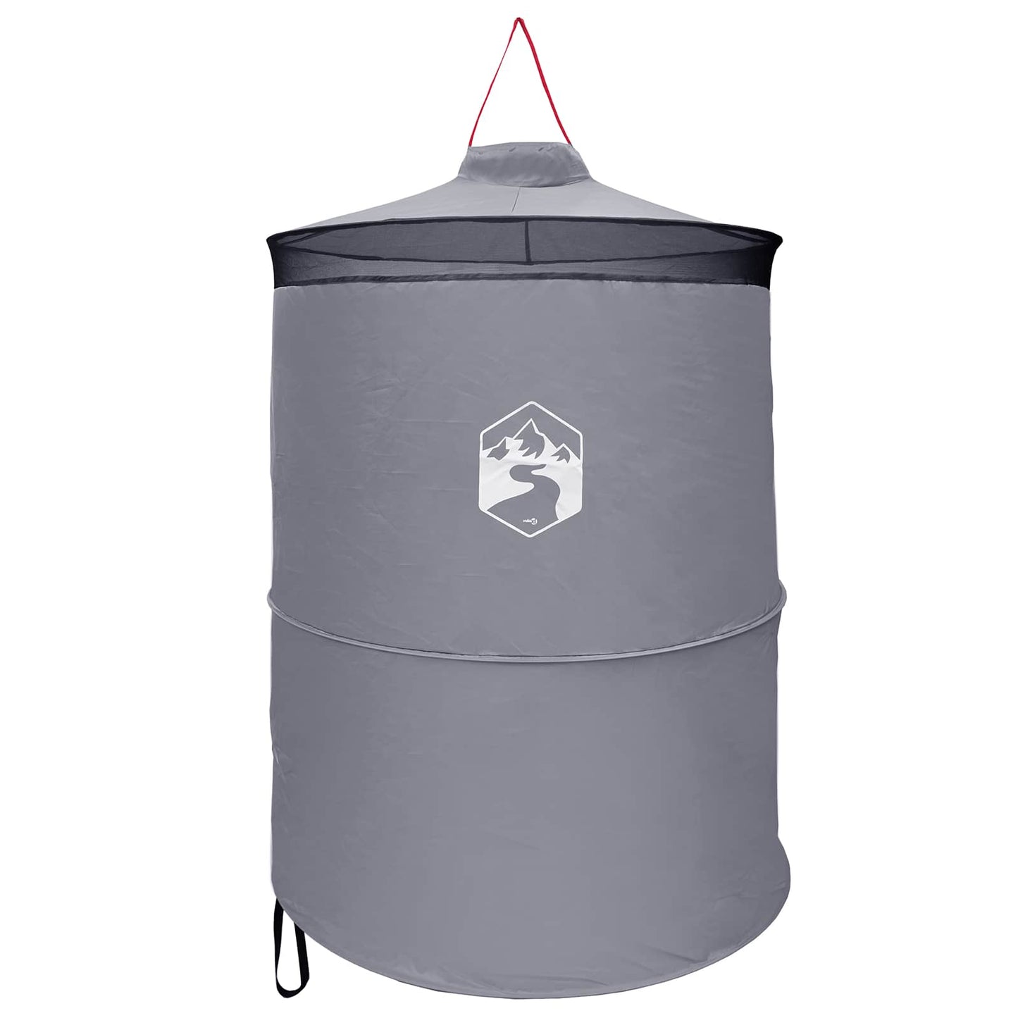 Pop-up Toilet Tent met Hangende Touw Grijs en Oranje is nu te koop bij PeponiXL, paradijselijk wonen!