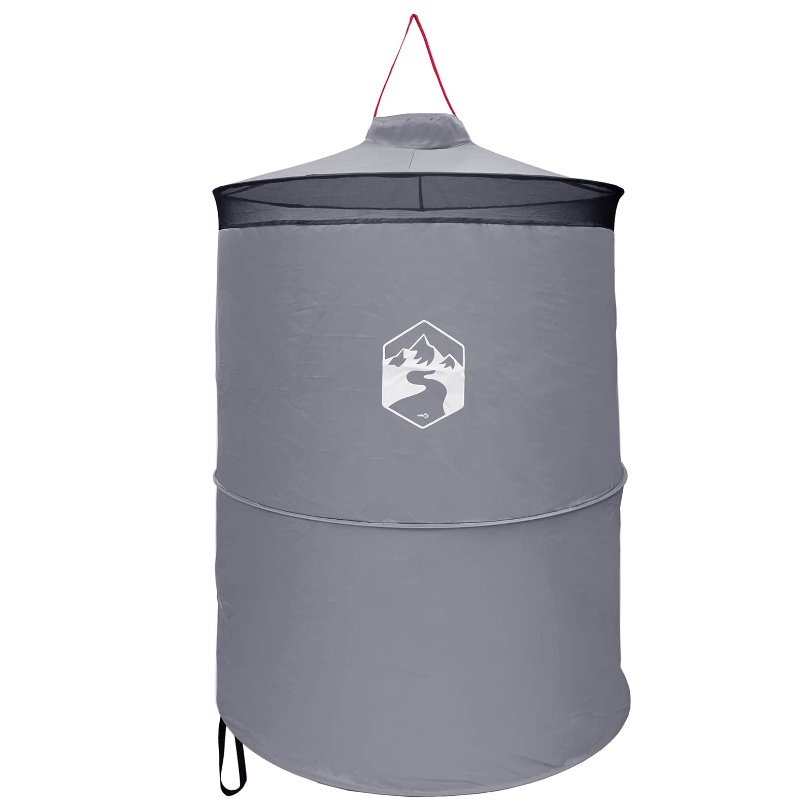 Pop-up Toilet Tent met Hangende Touw Grijs en Oranje is nu te koop bij PeponiXL, paradijselijk wonen!