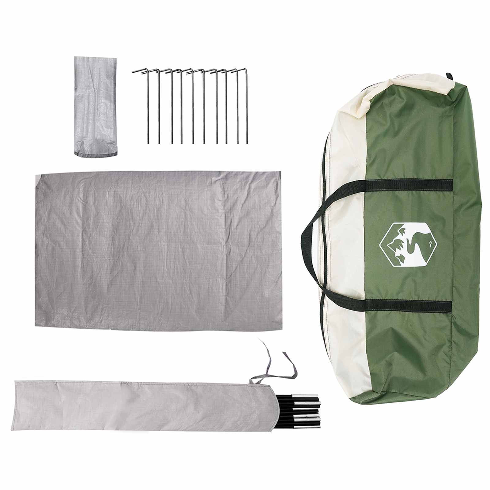 Partytent Groen 4-persoons 185T Polyester met PU Coating is nu te koop bij PeponiXL, paradijselijk wonen!