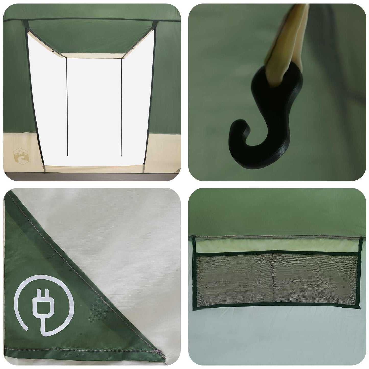 Partytent Groen 4-persoons 185T Polyester met PU Coating is nu te koop bij PeponiXL, paradijselijk wonen!