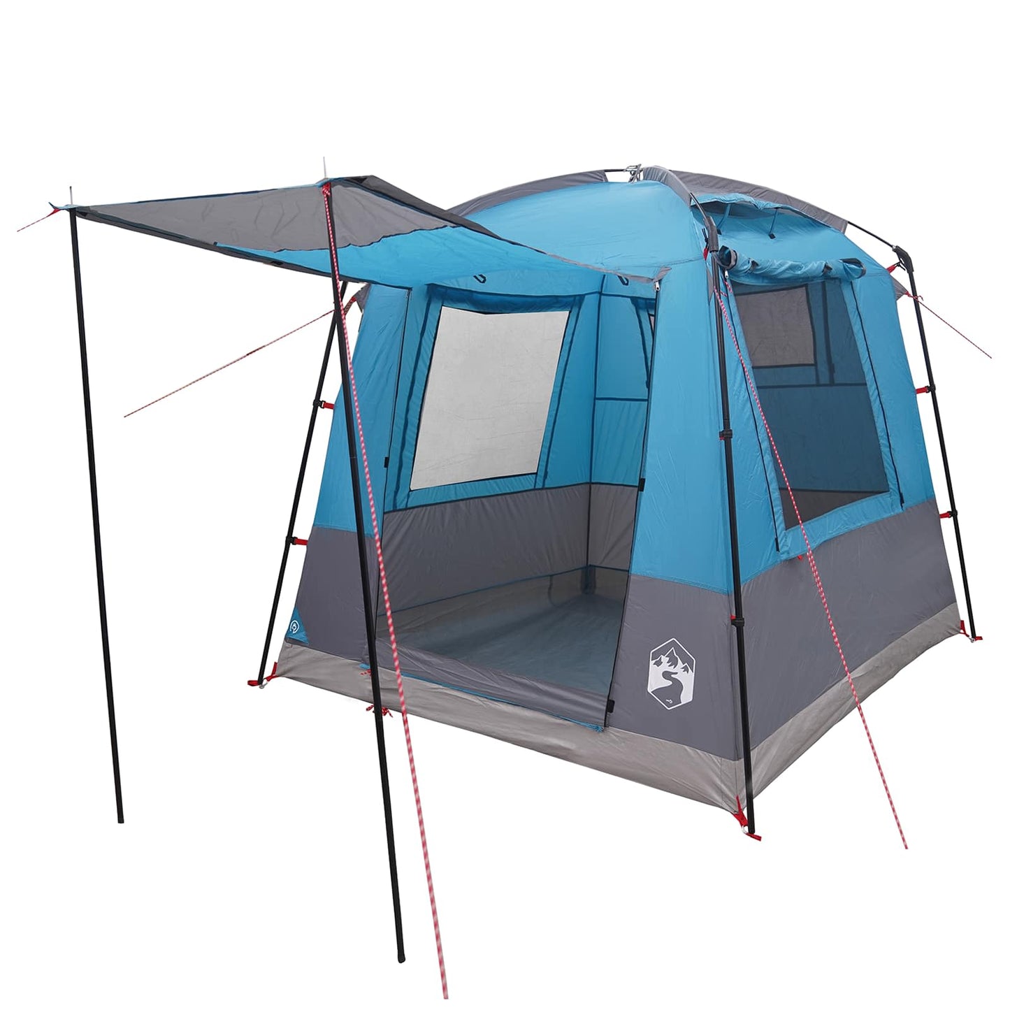 Partytent Blauw 4-persoons 185T Polyester met PU Coating is nu te koop bij PeponiXL, paradijselijk wonen!