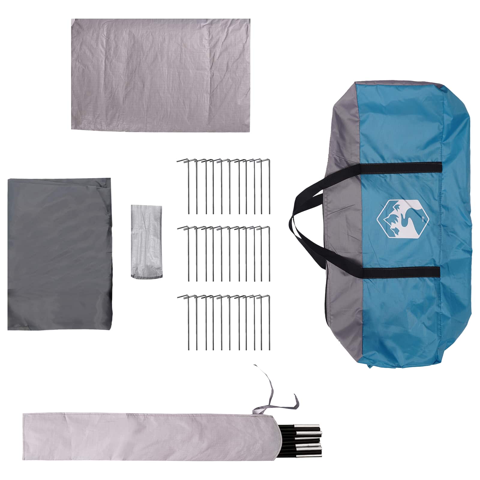 Tunneltent Blauw 675 x 392 x 210 cm is nu te koop bij PeponiXL, paradijselijk wonen!