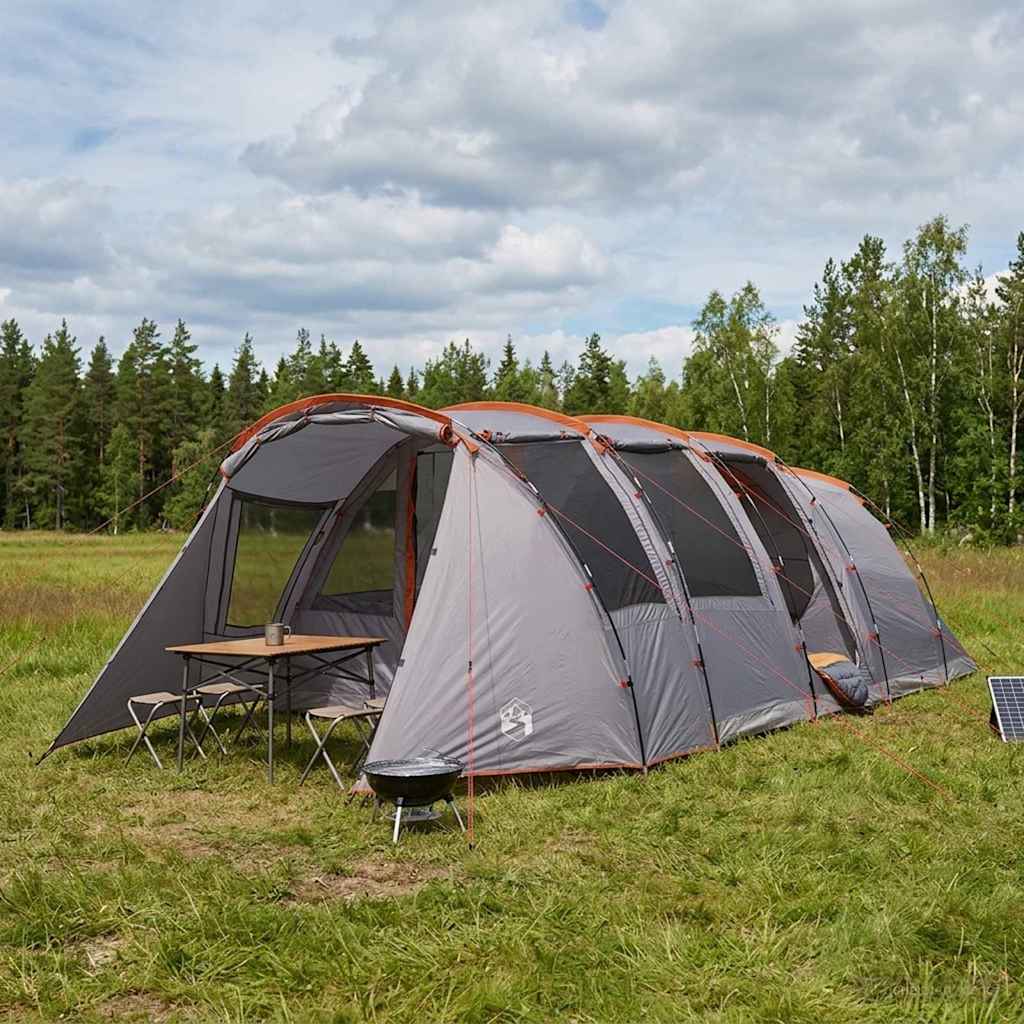Tunneltent Grijs en Oranje 675 x 392 x 210 cm is nu te koop bij PeponiXL, paradijselijk wonen!