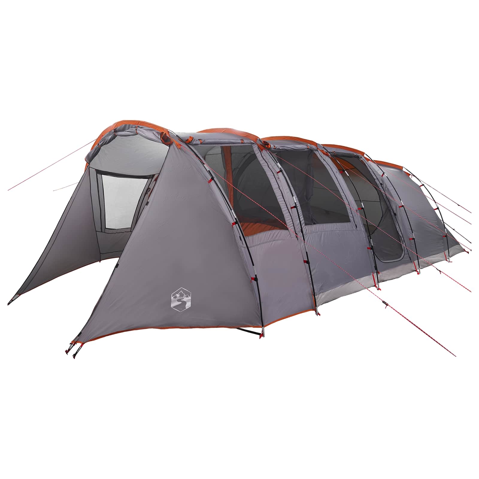 Tunneltent Grijs en Oranje 675 x 392 x 210 cm is nu te koop bij PeponiXL, paradijselijk wonen!