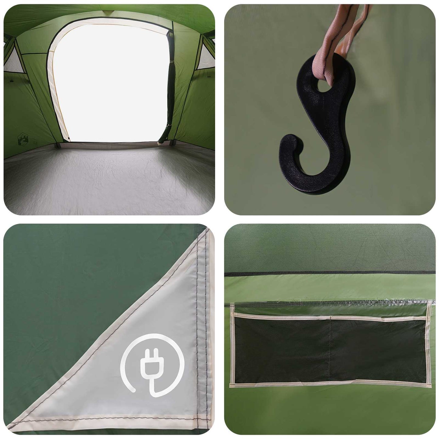 Tunneltent Groen 505 x 330 x 204 cm is nu te koop bij PeponiXL, paradijselijk wonen!