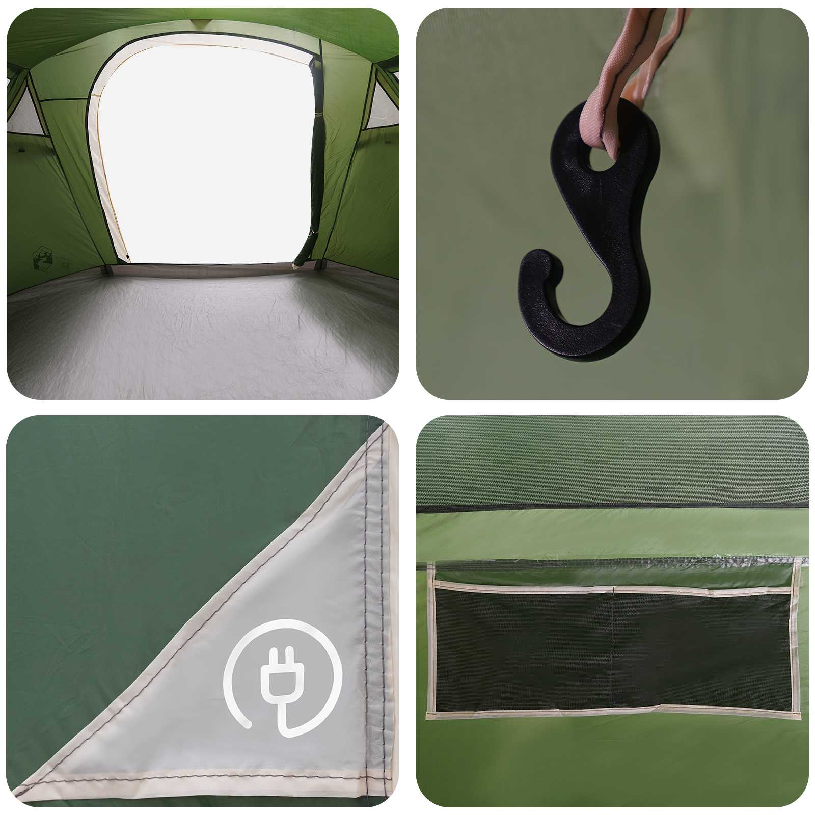 Tunneltent Groen 505 x 330 x 204 cm is nu te koop bij PeponiXL, paradijselijk wonen!