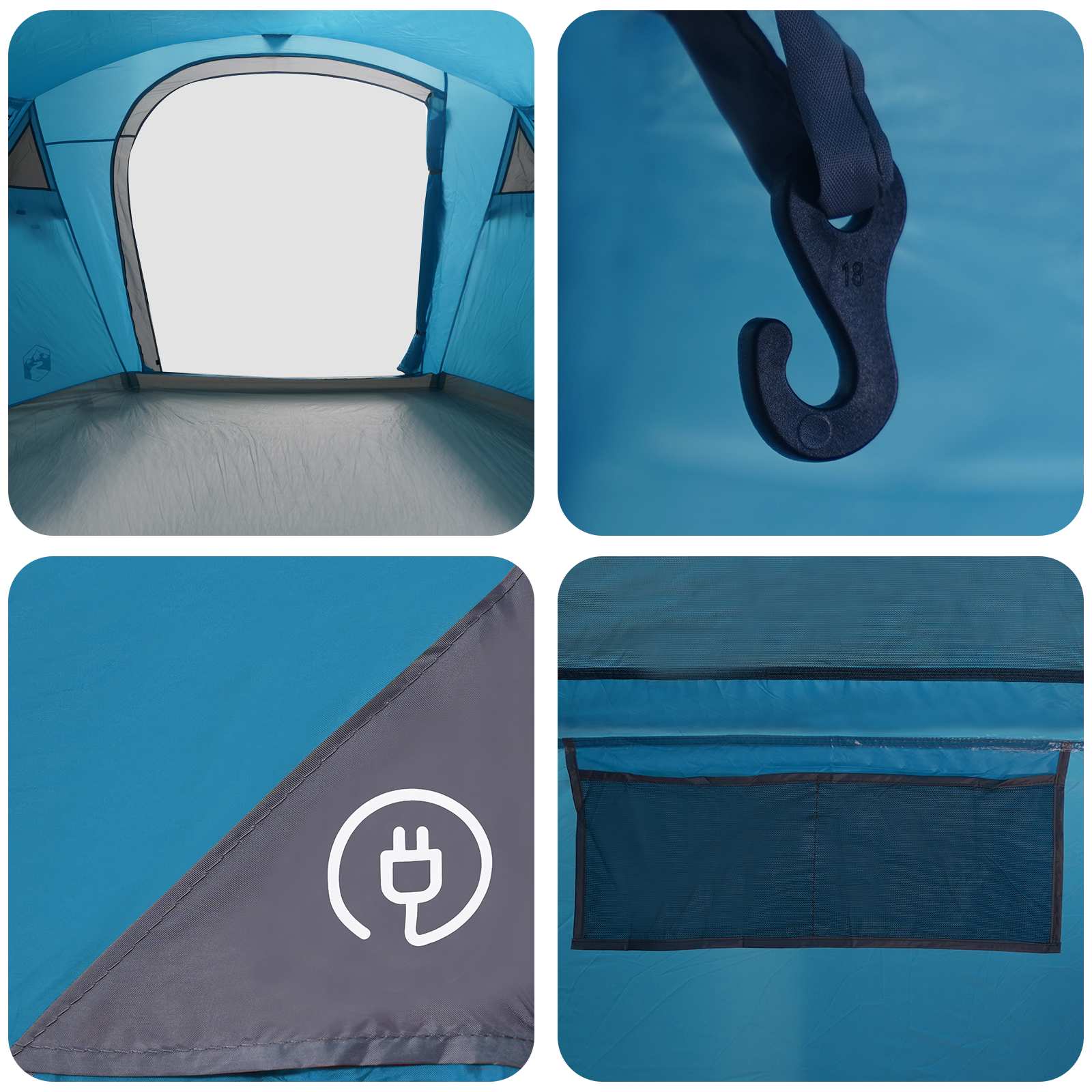 Tunneltent Blauw 505 x 330 x 204 cm is nu te koop bij PeponiXL, paradijselijk wonen!