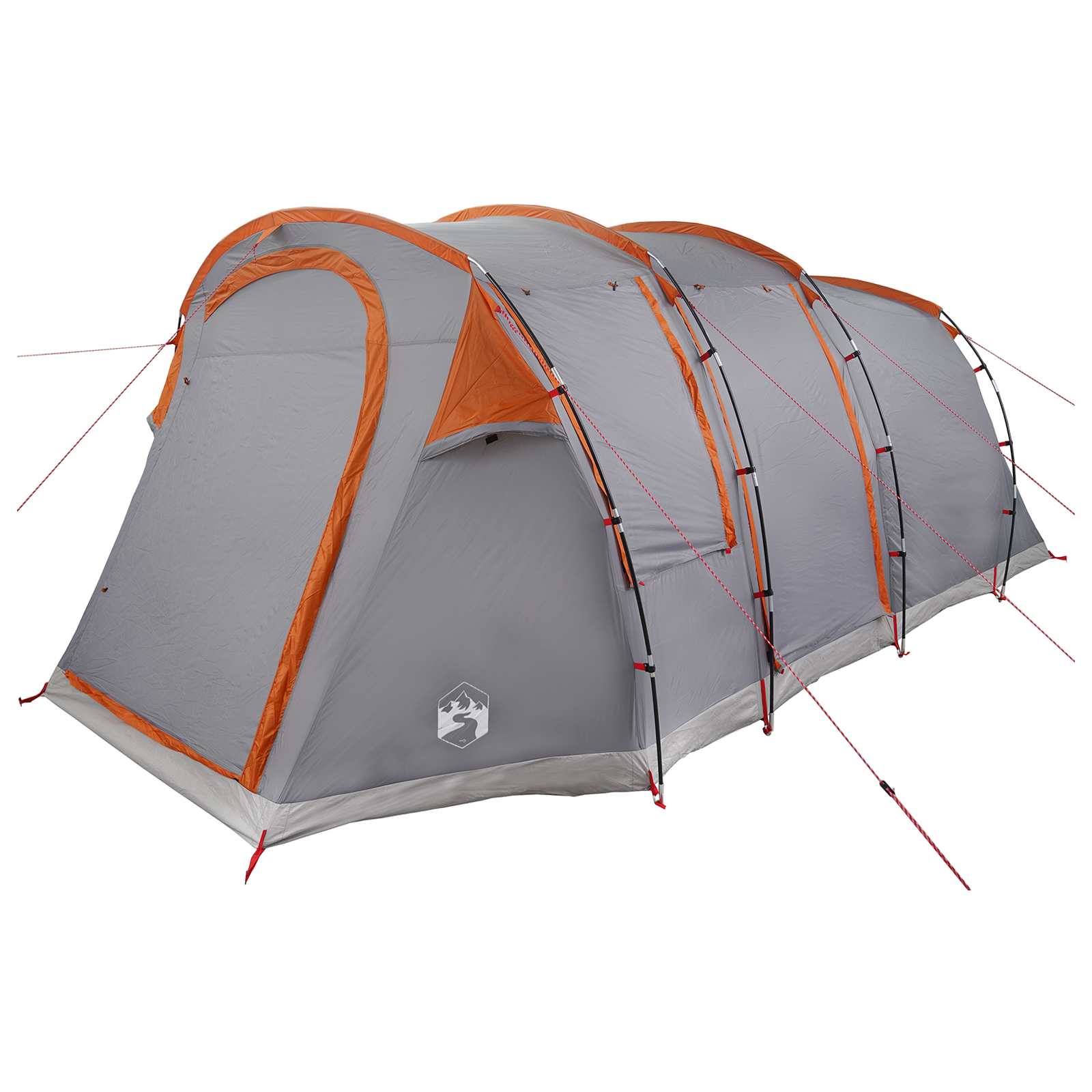 Tunneltent Grijs en Oranje 505 x 330 x 204 cm is nu te koop bij PeponiXL, paradijselijk wonen!