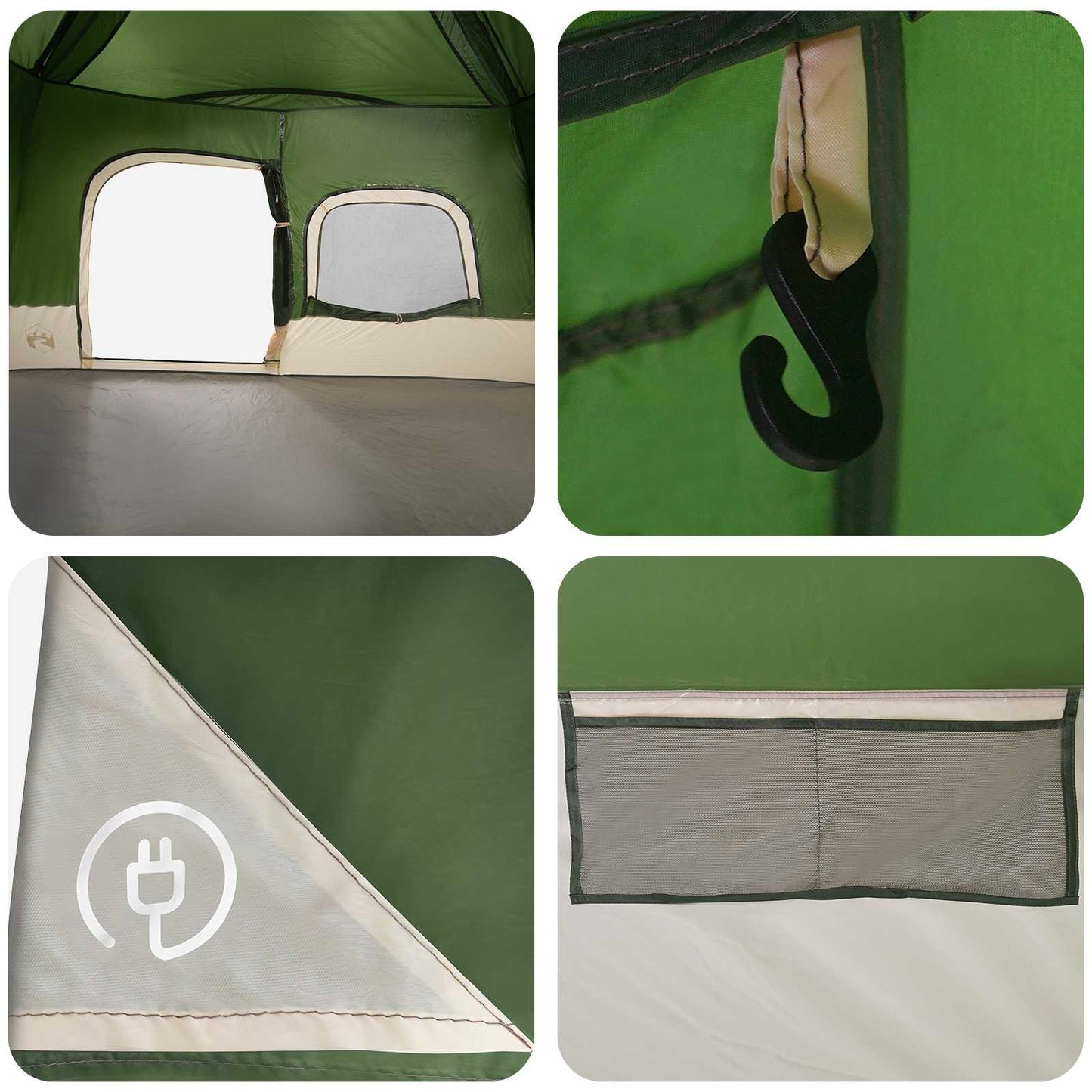 Directe Tent Groen 340 x 280 x 190 cm is nu te koop bij PeponiXL, paradijselijk wonen!