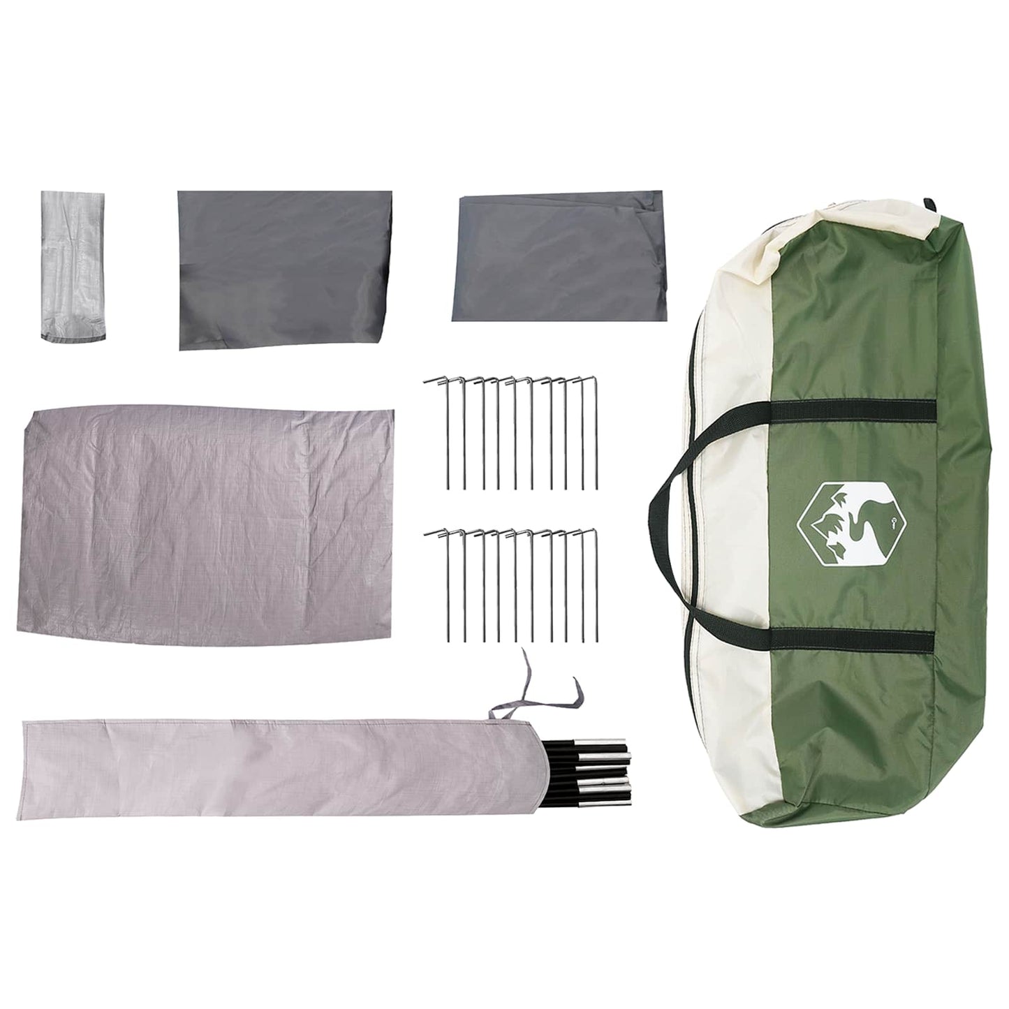 Directe Tent Groen 524 x 232 x 192 cm is nu te koop bij PeponiXL, paradijselijk wonen!