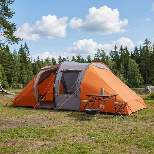 Directe Tent Grijs en Oranje 524 x 232 x 192 cm is nu te koop bij PeponiXL, paradijselijk wonen!