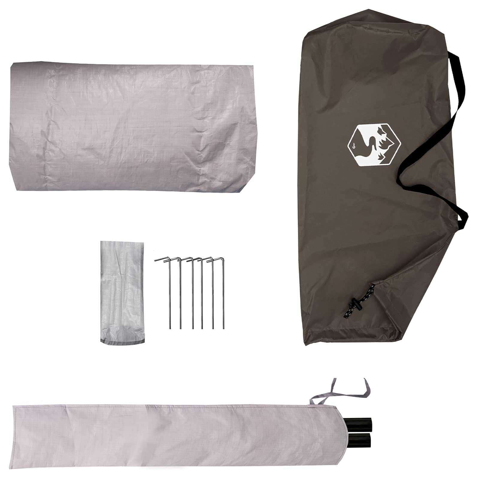 Backpacking Tent Bruin en Grijs 2-persoons is nu te koop bij PeponiXL, paradijselijk wonen!