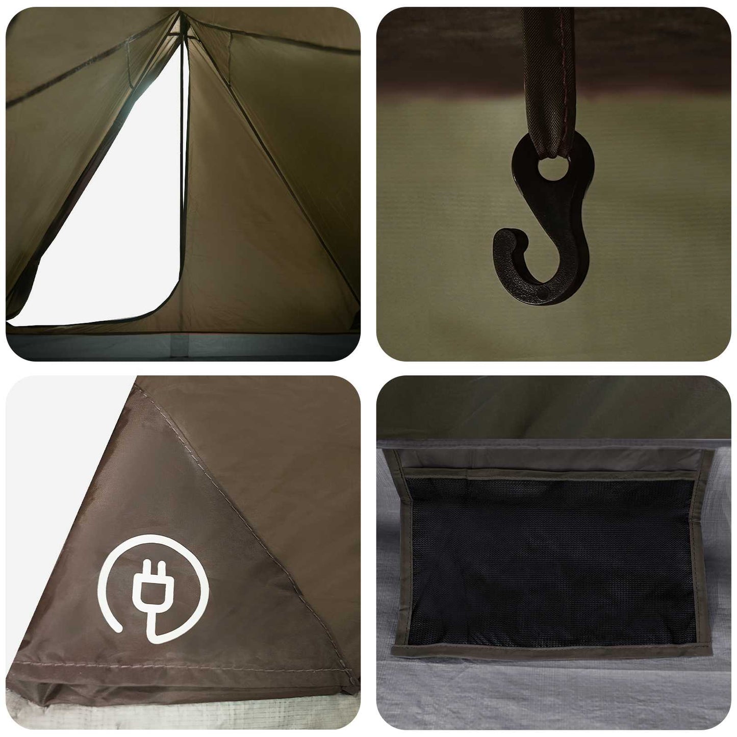 Backpacking Tent Bruin en Grijs 2-persoons is nu te koop bij PeponiXL, paradijselijk wonen!