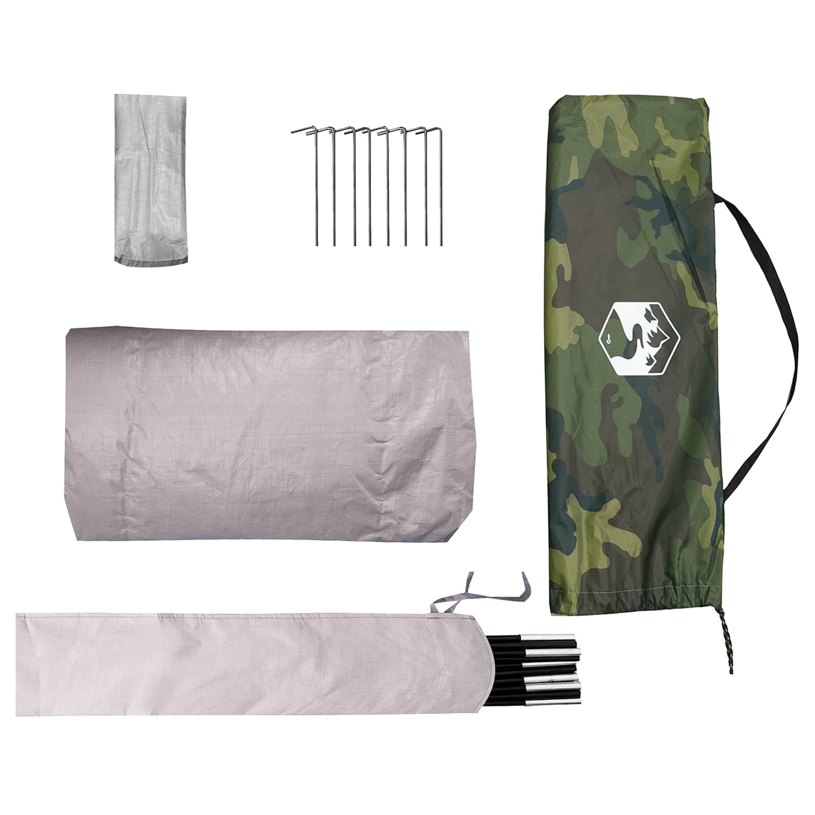 Tunneltent Camouflage 2-persoons 185T Polyester met PU Coating is nu te koop bij PeponiXL, paradijselijk wonen!