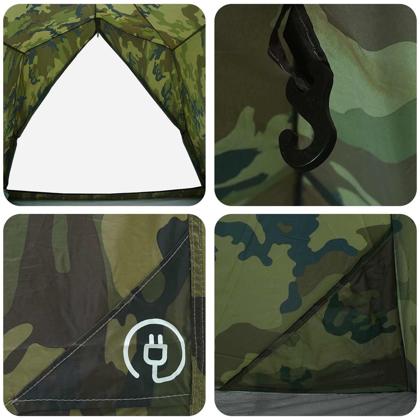 Tunneltent Camouflage 2-persoons 185T Polyester met PU Coating is nu te koop bij PeponiXL, paradijselijk wonen!