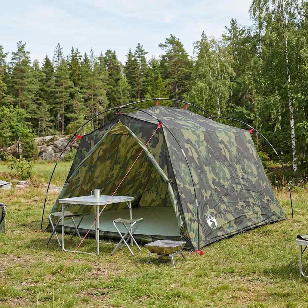 Tunneltent Camouflage 2-persoons 185T Polyester met PU Coating is nu te koop bij PeponiXL, paradijselijk wonen!