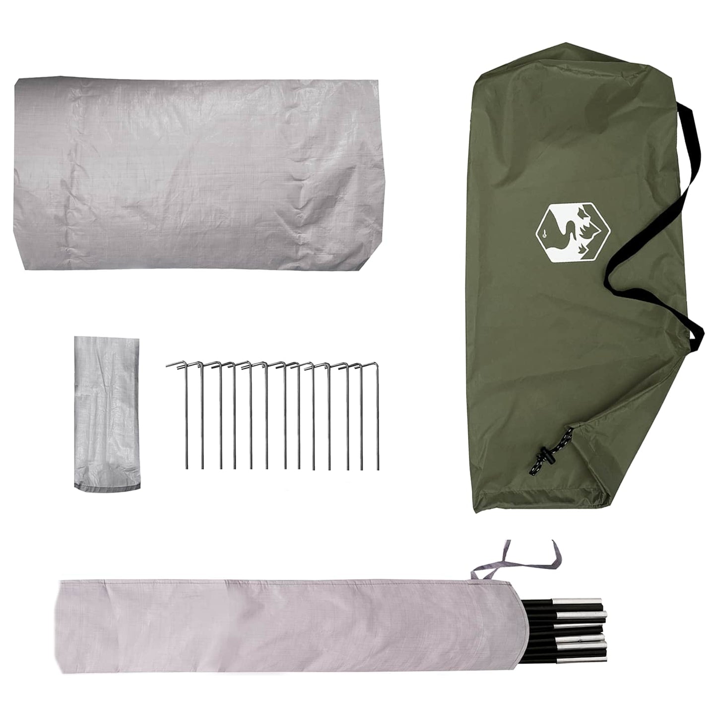 Backpacking Tent Olijfgroen 4-persoons is nu te koop bij PeponiXL, paradijselijk wonen!