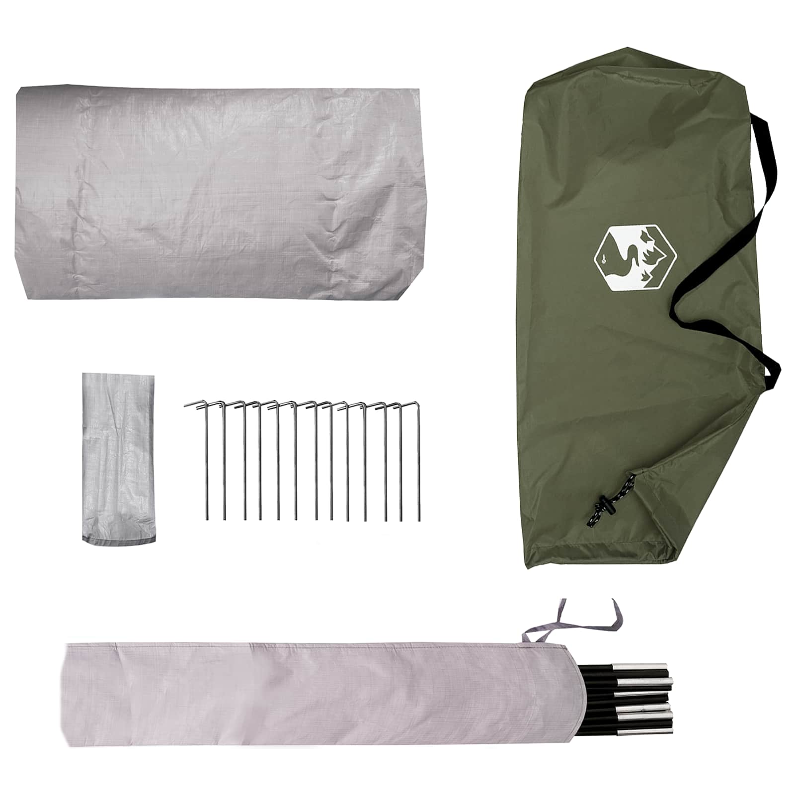 Backpacking Tent Olijfgroen 4-persoons is nu te koop bij PeponiXL, paradijselijk wonen!