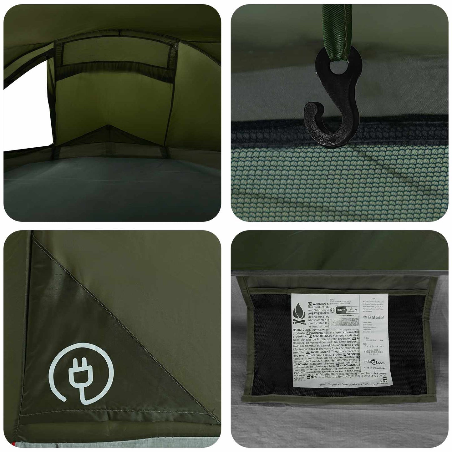 Backpacking Tent Olijfgroen 4-persoons is nu te koop bij PeponiXL, paradijselijk wonen!