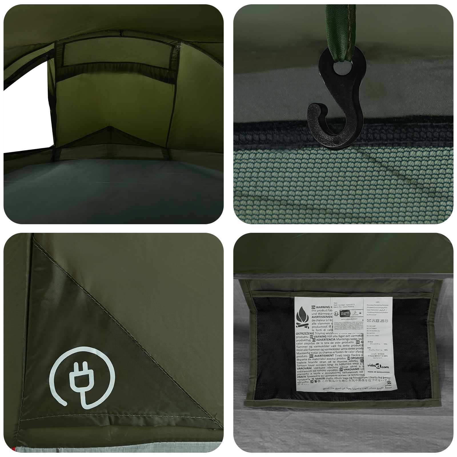Backpacking Tent Olijfgroen 4-persoons is nu te koop bij PeponiXL, paradijselijk wonen!