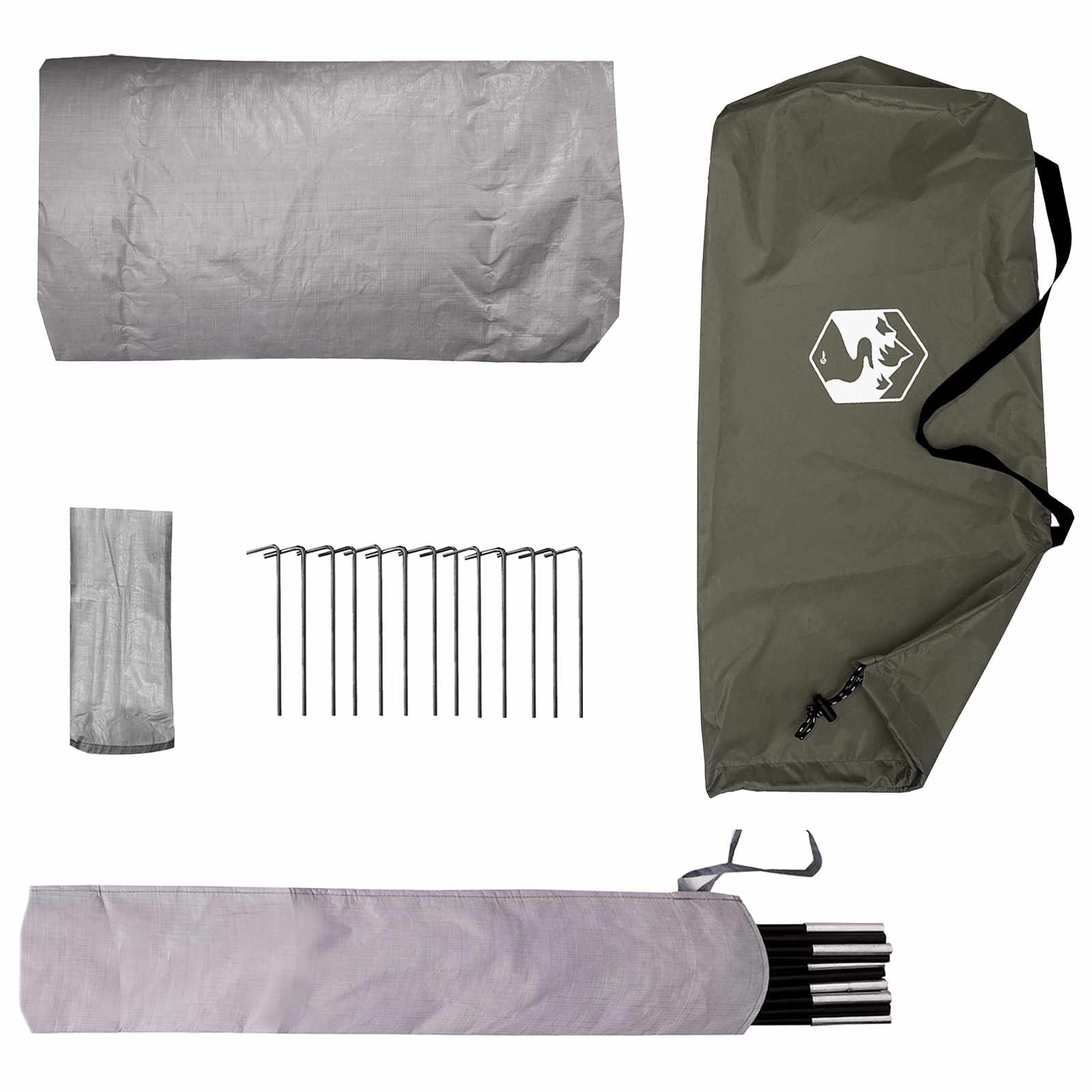Backpacking Tent Olijfgroen 2-persoons is nu te koop bij PeponiXL, paradijselijk wonen!