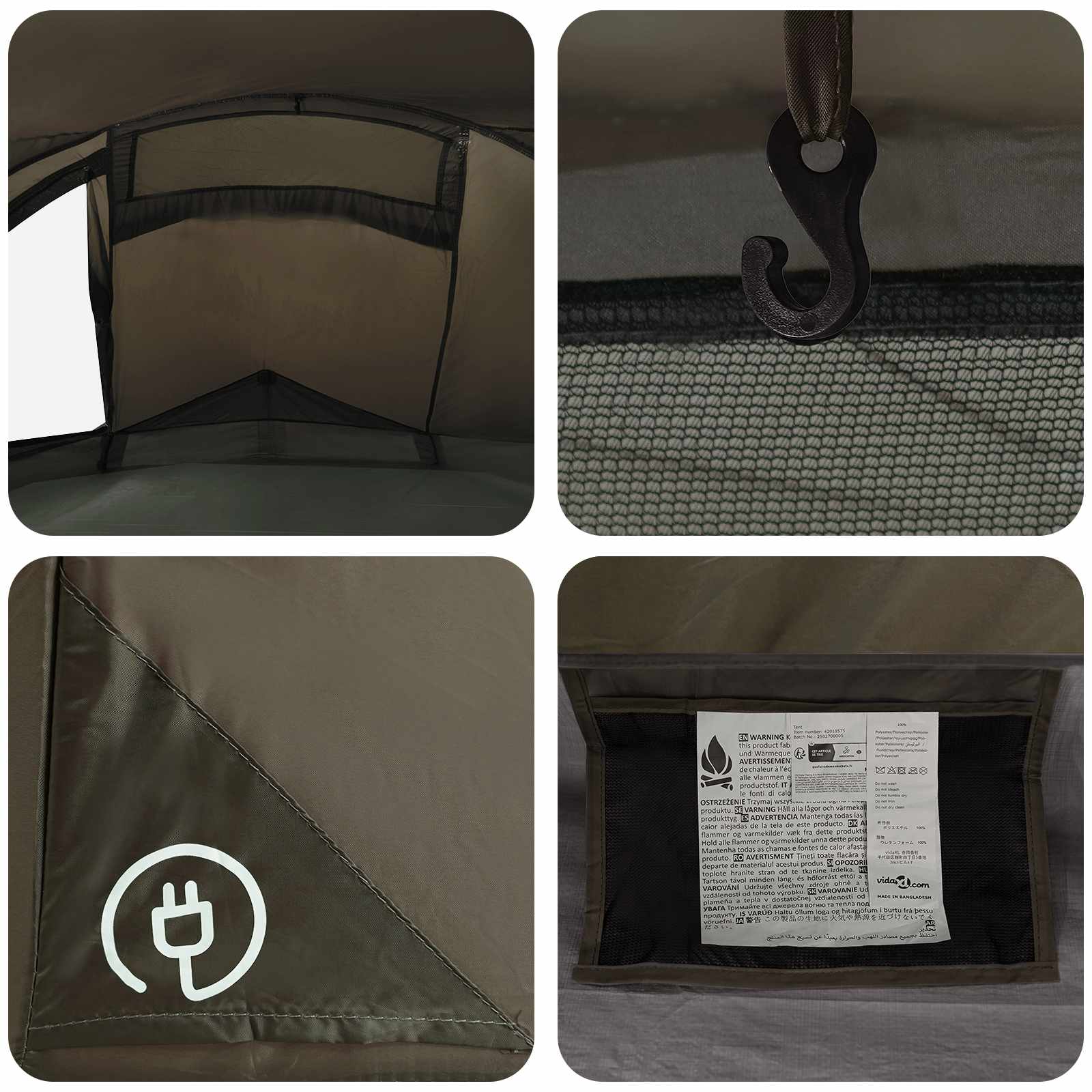 Backpacking Tent Bruin en Grijs 2-persoons is nu te koop bij PeponiXL, paradijselijk wonen!