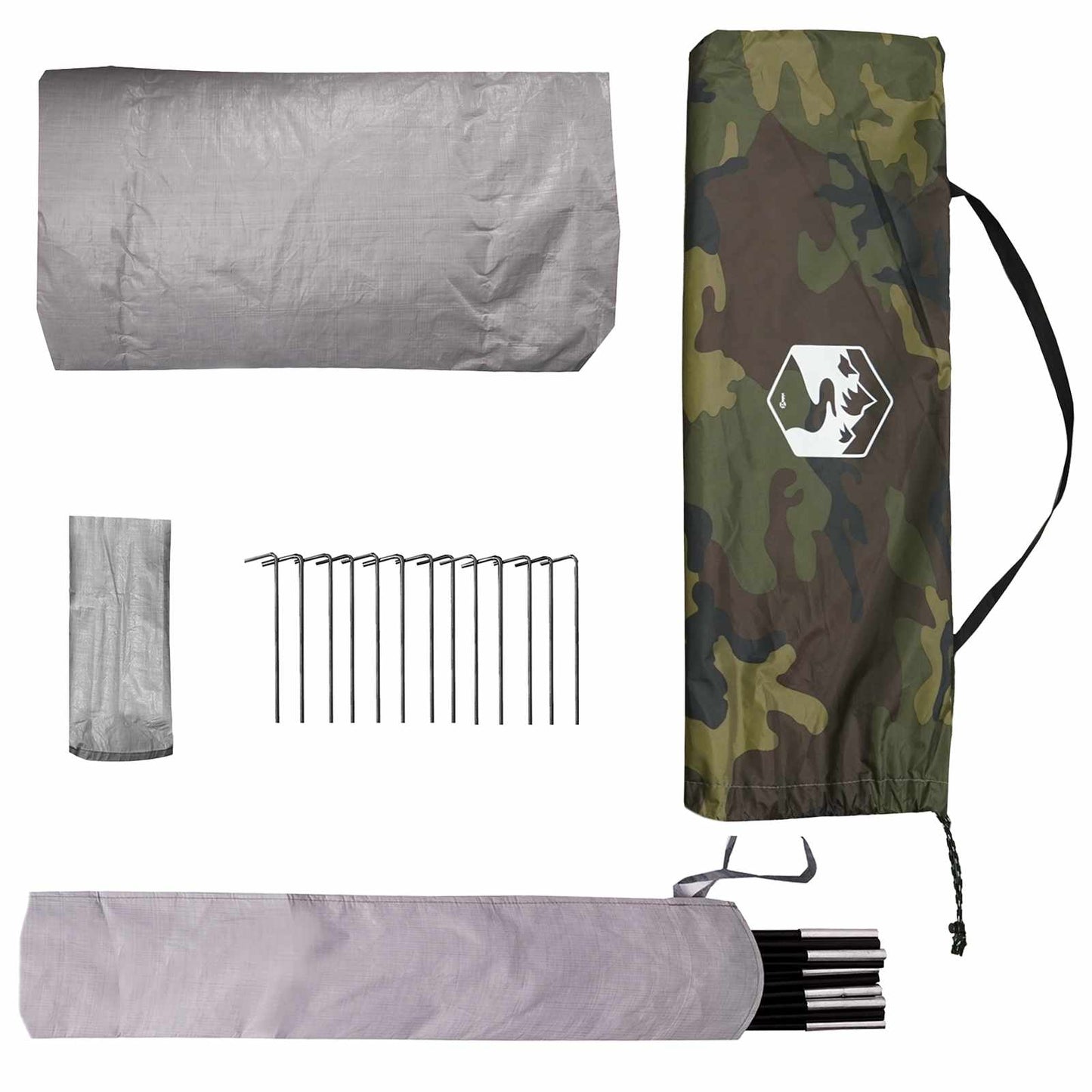 Backpacking Tent Camouflage 2-persoons is nu te koop bij PeponiXL, paradijselijk wonen!