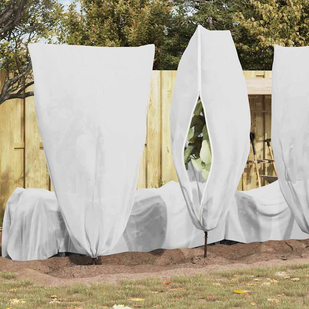 Vorstbescherming Plantenfleece Covers 5 pcs Wit 1,55 x 1,55 m is nu te koop bij PeponiXL, paradijselijk wonen!