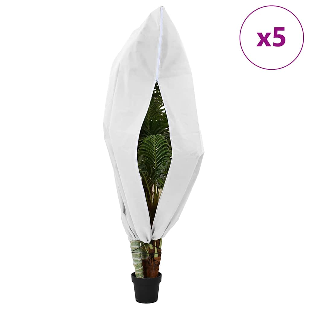 Vorstbescherming Plantenfleece Covers 5 pcs Wit 1,8 x 1,2 m is nu te koop bij PeponiXL, paradijselijk wonen!