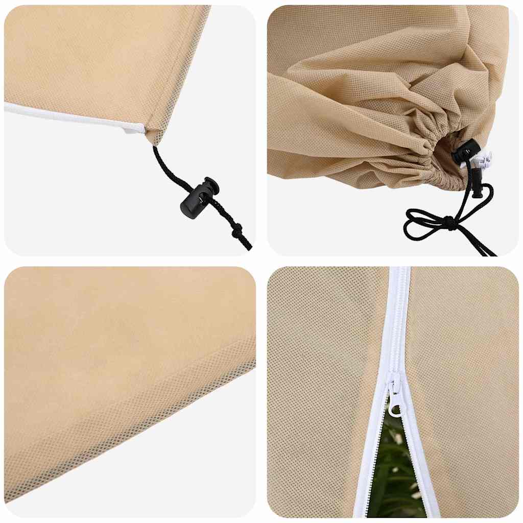 Vorstbescherming Plantenfleece Covers 5 pcs Beige 1,55 x 1 m is nu te koop bij PeponiXL, paradijselijk wonen!