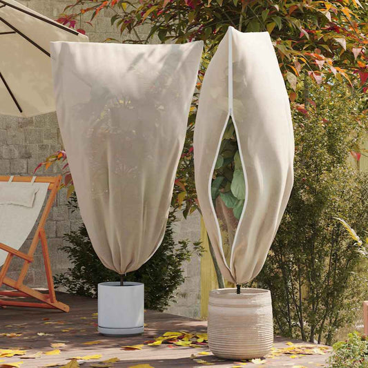 Vorstbescherming Plantenfleece Covers 5 pcs Beige 1,55 x 1 m is nu te koop bij PeponiXL, paradijselijk wonen!
