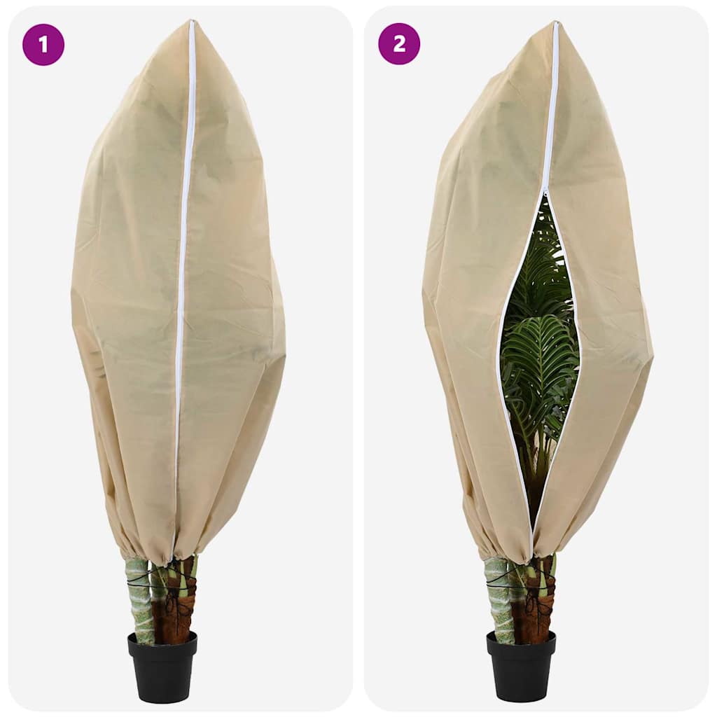 Vorstbescherming Plantenfleece Covers 5 pcs Beige 1,55 x 1 m is nu te koop bij PeponiXL, paradijselijk wonen!