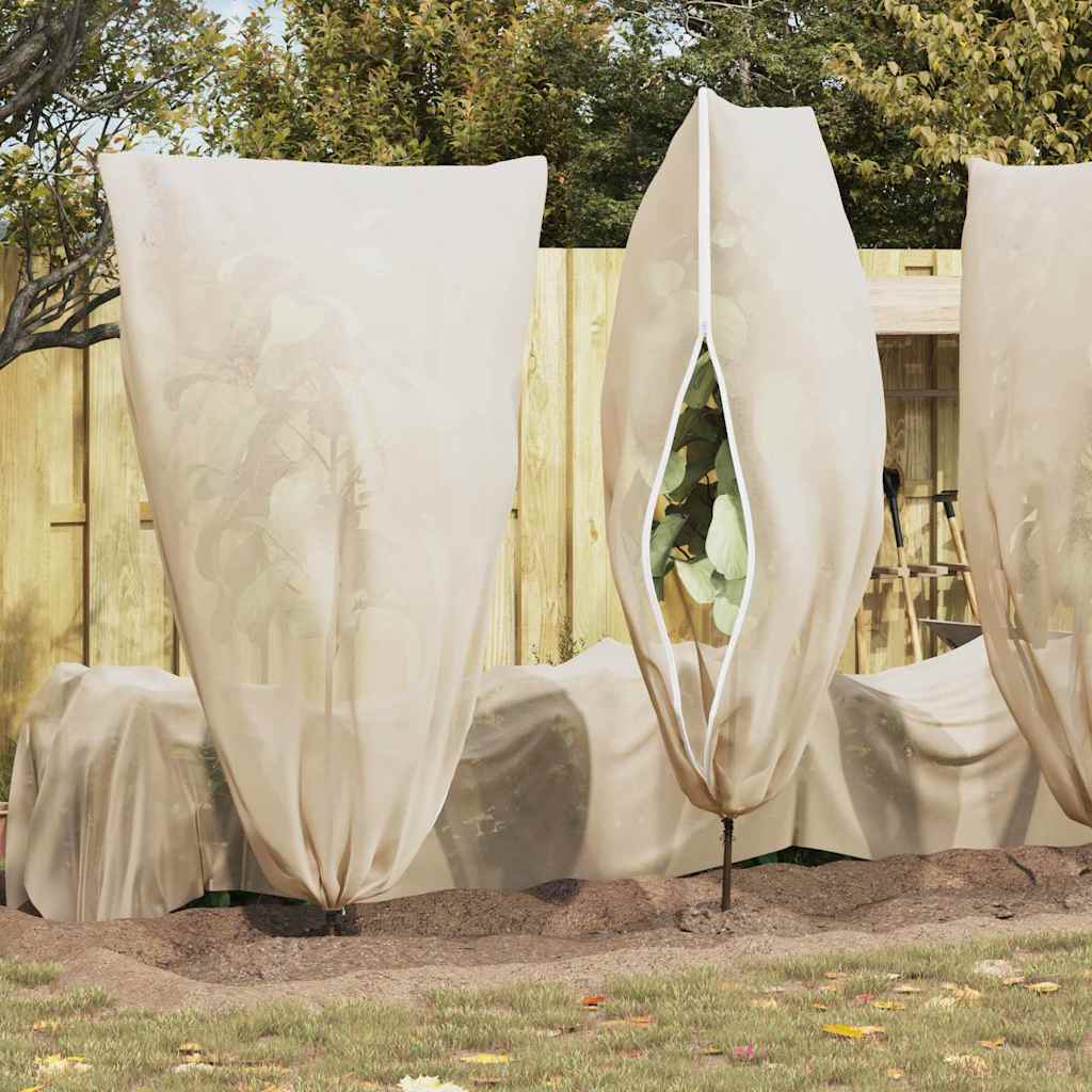 Vorstbescherming Plantenfleece Covers 5 pcs Beige 1,55 x 1,55 m is nu te koop bij PeponiXL, paradijselijk wonen!