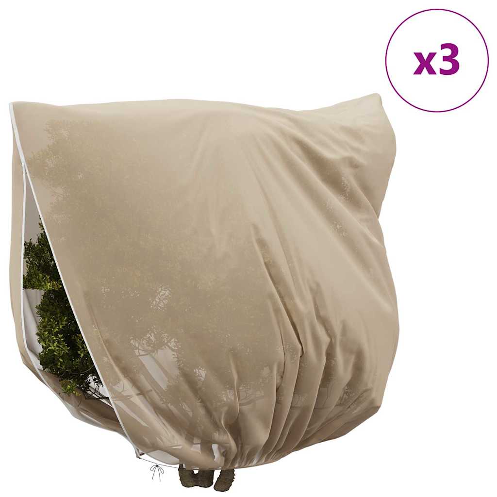 Vorstbescherming Plantenfleece Covers 3 pcs Beige 2 x 2,36 m is nu te koop bij PeponiXL, paradijselijk wonen!