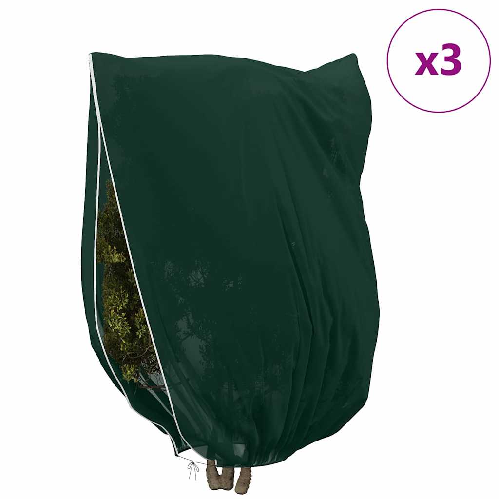 Vorstbescherming Plantenfleece Covers 3 pcs Groen 2,4 x 2 m is nu te koop bij PeponiXL, paradijselijk wonen!