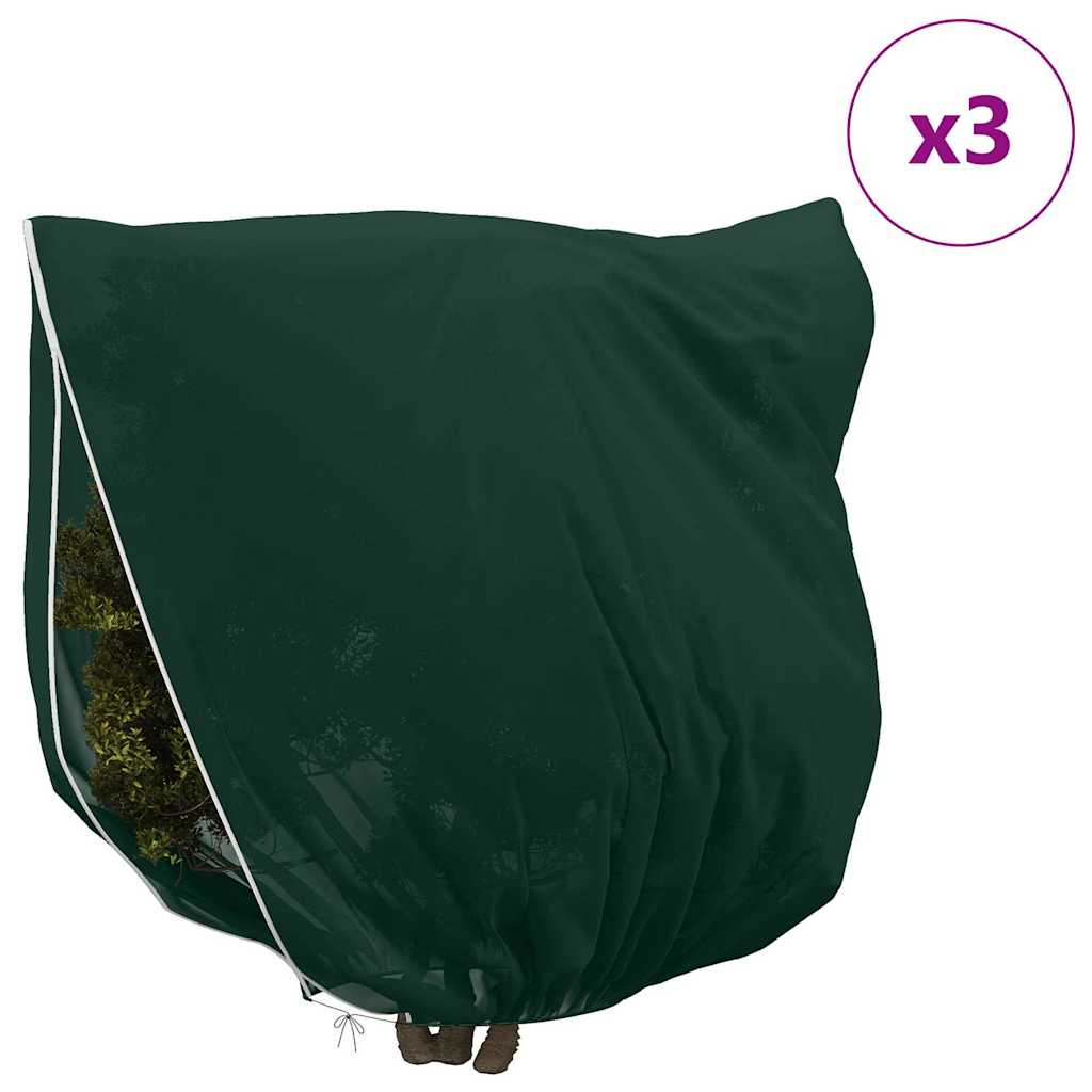 Vorstbescherming Plantenfleece Covers 3 pcs Groen 2,5 x 3,14 m is nu te koop bij PeponiXL, paradijselijk wonen!