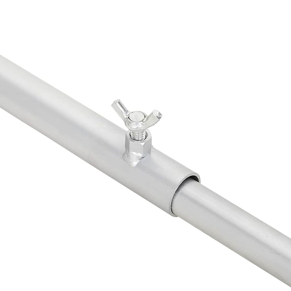 Zeildoekbevestiging voor aanhangwagens 4 st zilver 136-218 cm