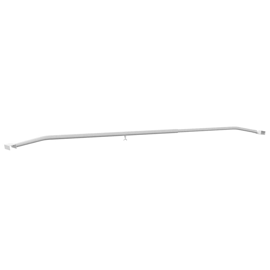 Zeildoekbevestiging voor aanhangwagens 4 st zilver 136-218 cm
