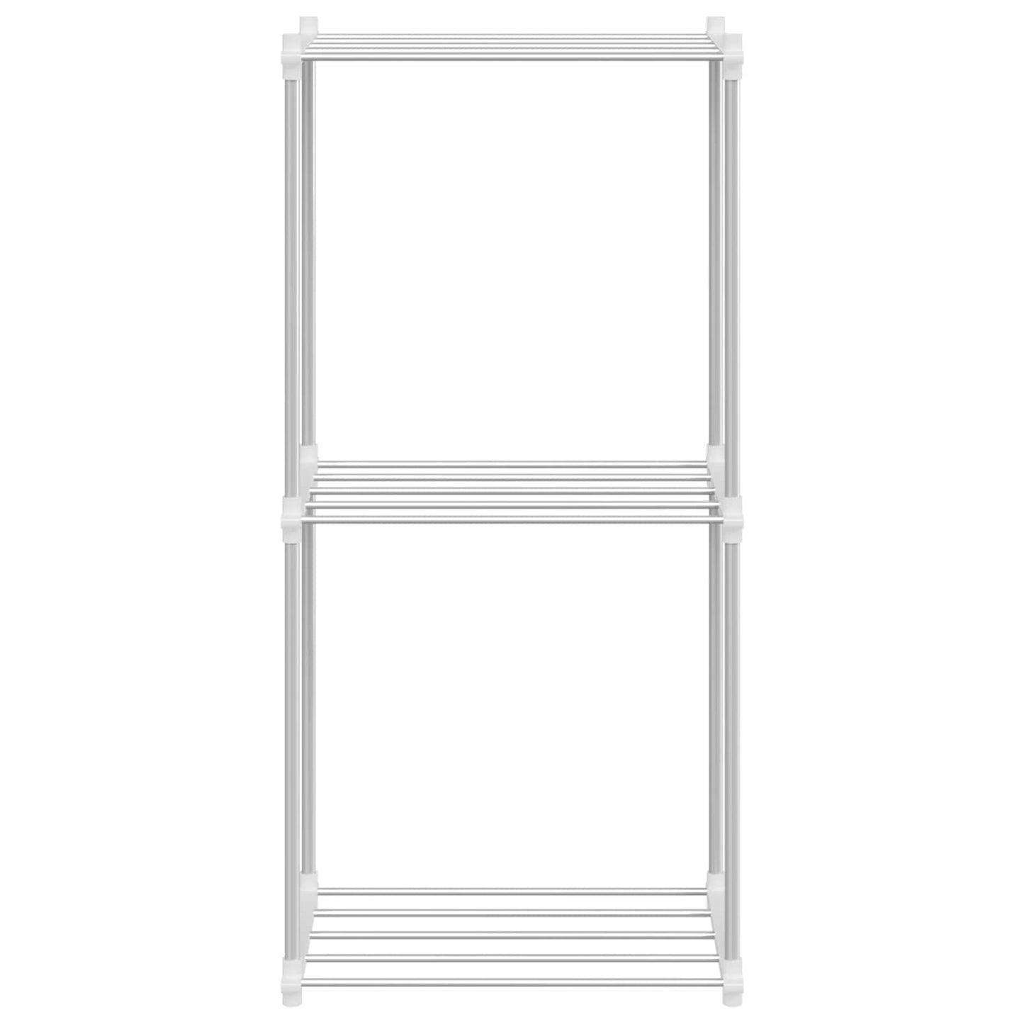 Buisvormige plank met opslag Wit 42,5 x 27 x 91,5 cm Aluminium is nu te koop bij PeponiXL, paradijselijk wonen!