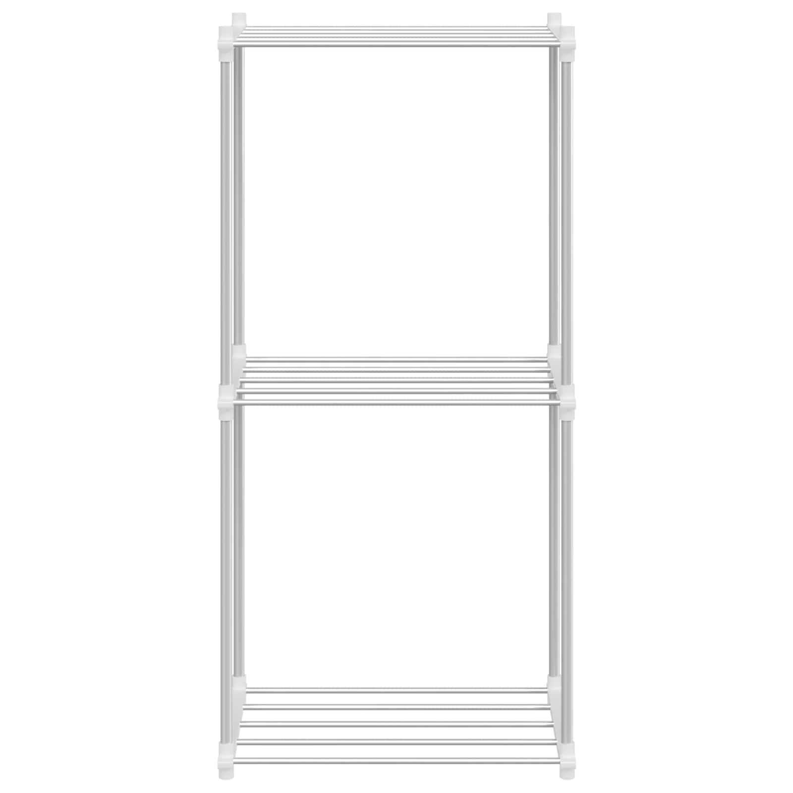 Buisvormige plank met opslag Wit 42,5 x 27 x 91,5 cm Aluminium is nu te koop bij PeponiXL, paradijselijk wonen!