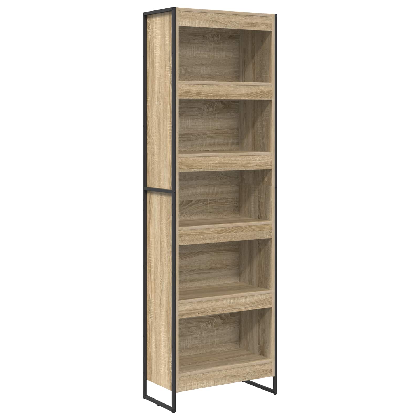 Boekenkast 2 pcs Sonoma 80 x 30 x 155 cm Bewerkt hout is nu te koop bij PeponiXL, paradijselijk wonen!
