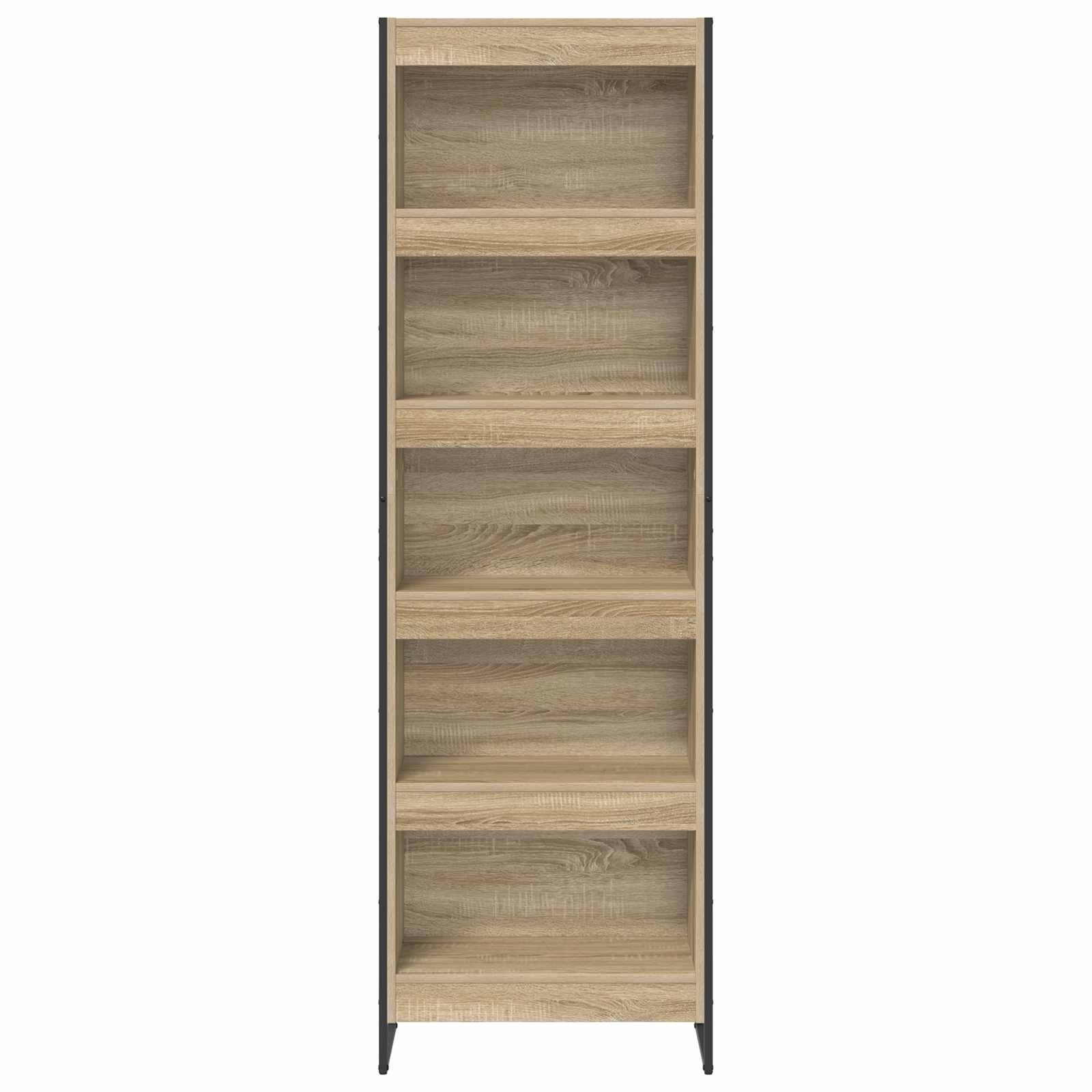 Boekenkast 2 pcs Sonoma 80 x 30 x 155 cm Bewerkt hout is nu te koop bij PeponiXL, paradijselijk wonen!
