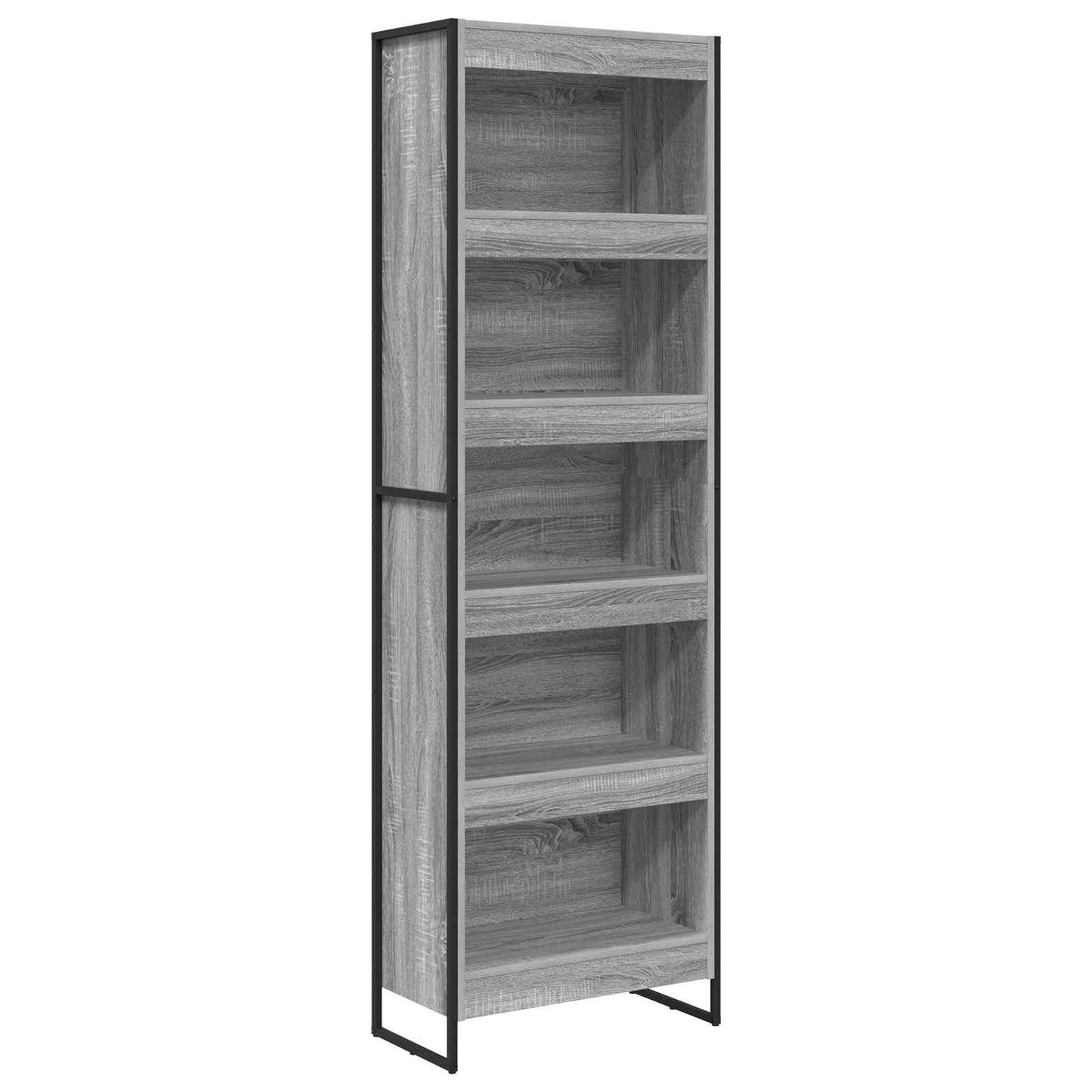 Boekenkast 2 pcs Grijs Sonoma 80 x 30 x 155 cm Bewerkt hout is nu te koop bij PeponiXL, paradijselijk wonen!