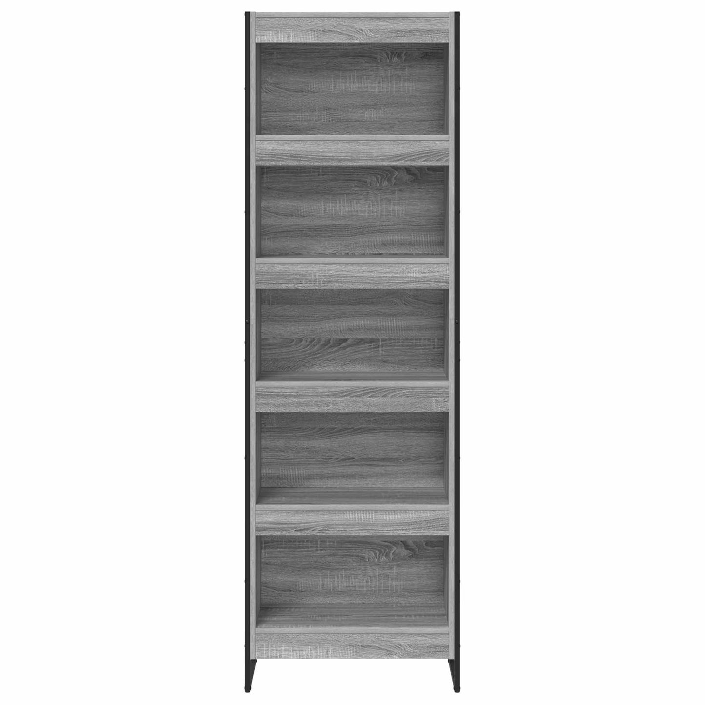 Boekenkast 2 pcs Grijs Sonoma 80 x 30 x 155 cm Bewerkt hout is nu te koop bij PeponiXL, paradijselijk wonen!