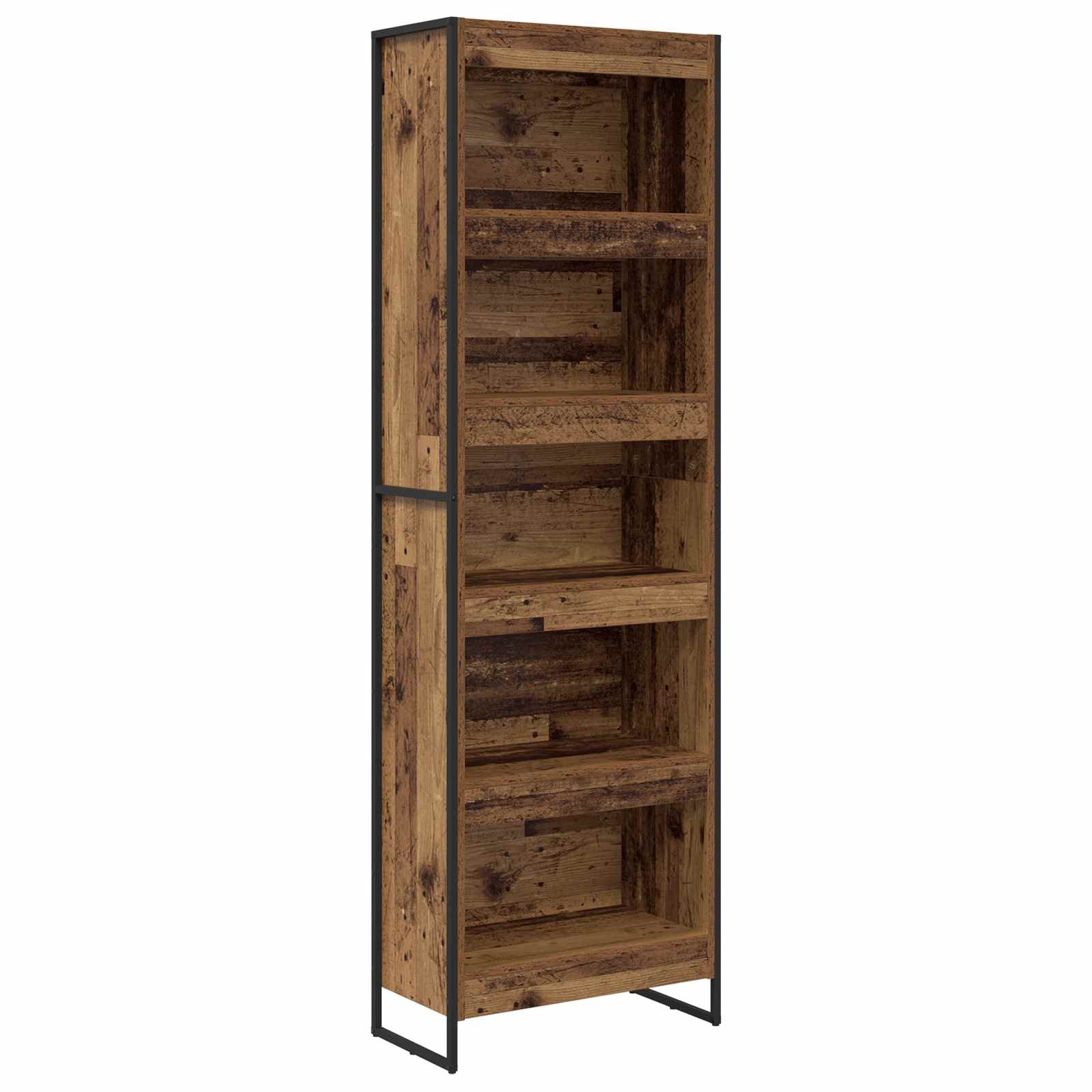 Boekenkast 2 pcs Oud Hout 80 x 30 x 155 cm Bewerkt hout is nu te koop bij PeponiXL, paradijselijk wonen!