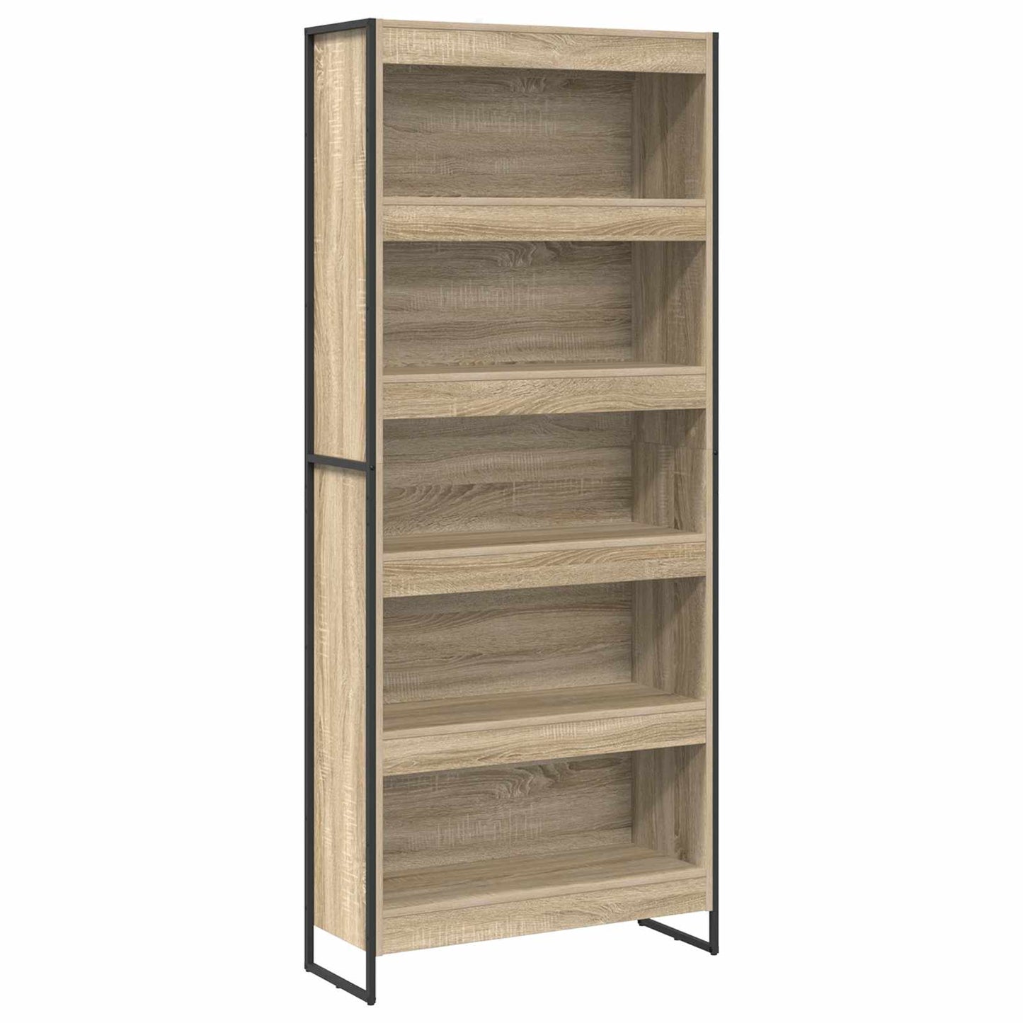 Boekenkast 2 pcs Sonoma 80 x 30 x 155 cm Bewerkt hout is nu te koop bij PeponiXL, paradijselijk wonen!