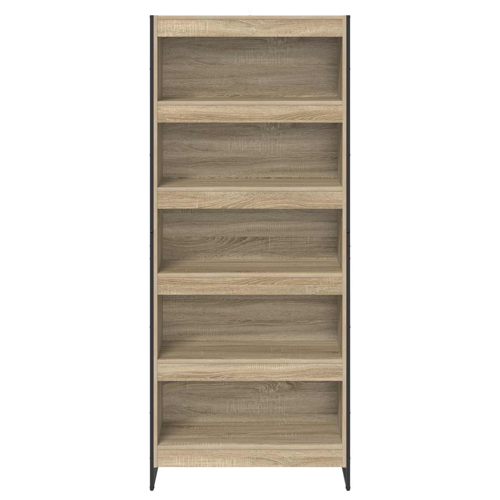 Boekenkast 2 pcs Sonoma 80 x 30 x 155 cm Bewerkt hout is nu te koop bij PeponiXL, paradijselijk wonen!