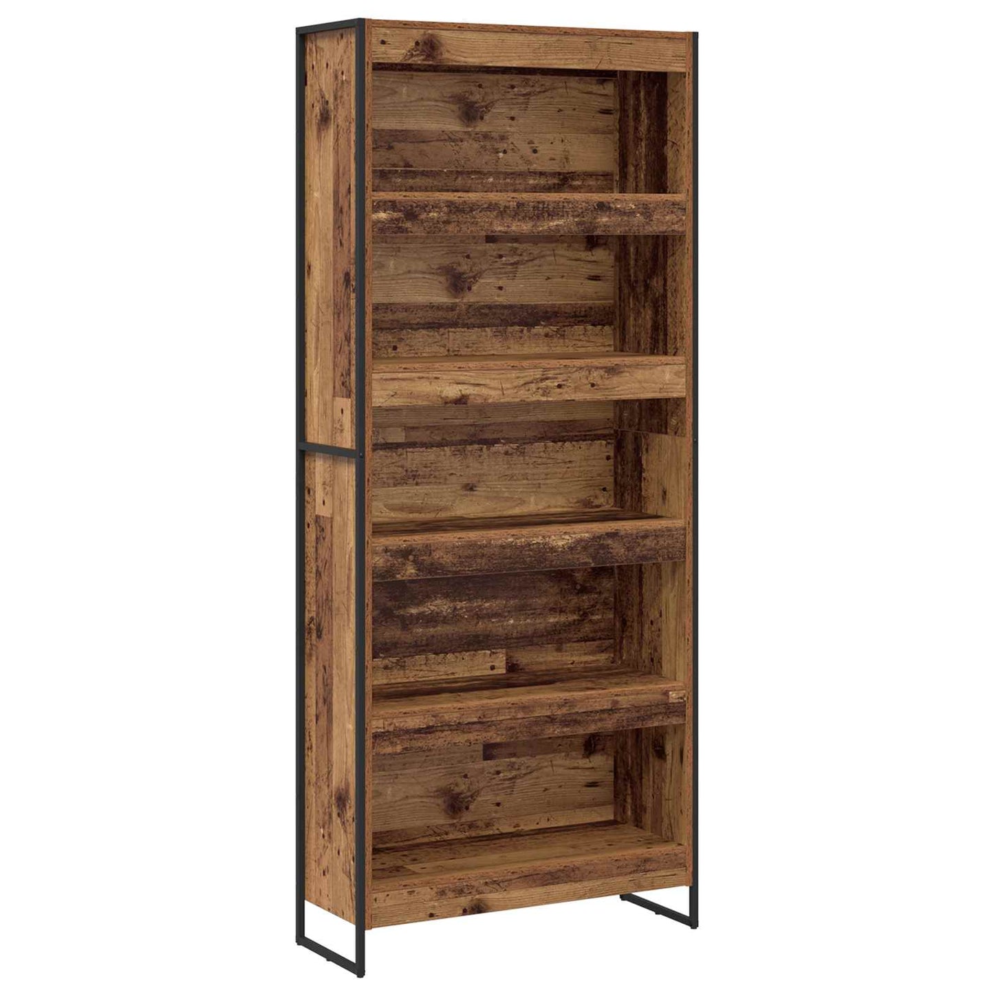 Boekenkast 2 pcs Oud Hout 80 x 30 x 155 cm Bewerkt hout is nu te koop bij PeponiXL, paradijselijk wonen!